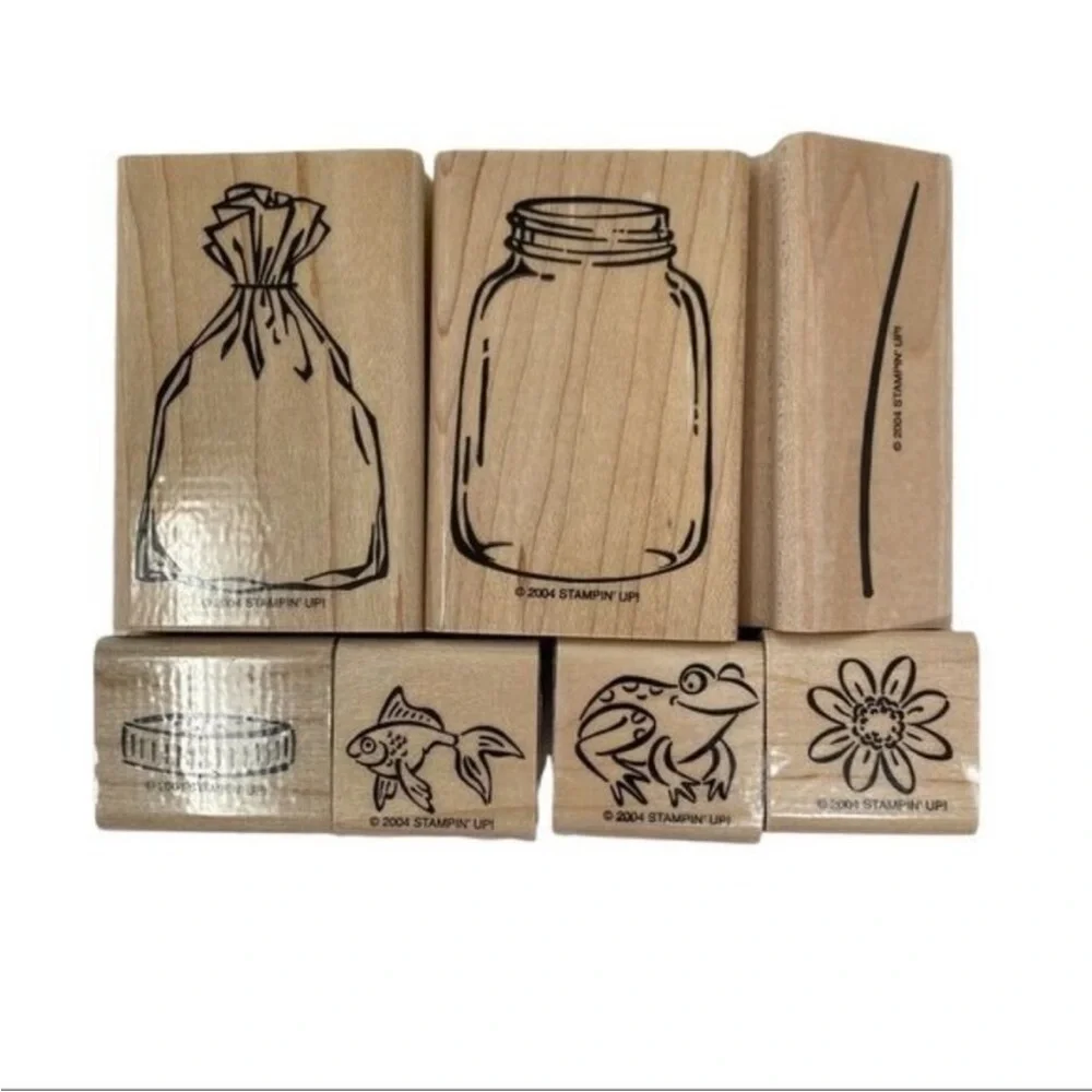 Stampin' Up! All Wrapped Up Set of 7 Stamps EUC